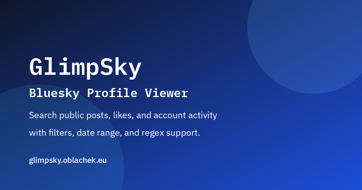 https://glimpsky.oblachek.eu/ social preview image